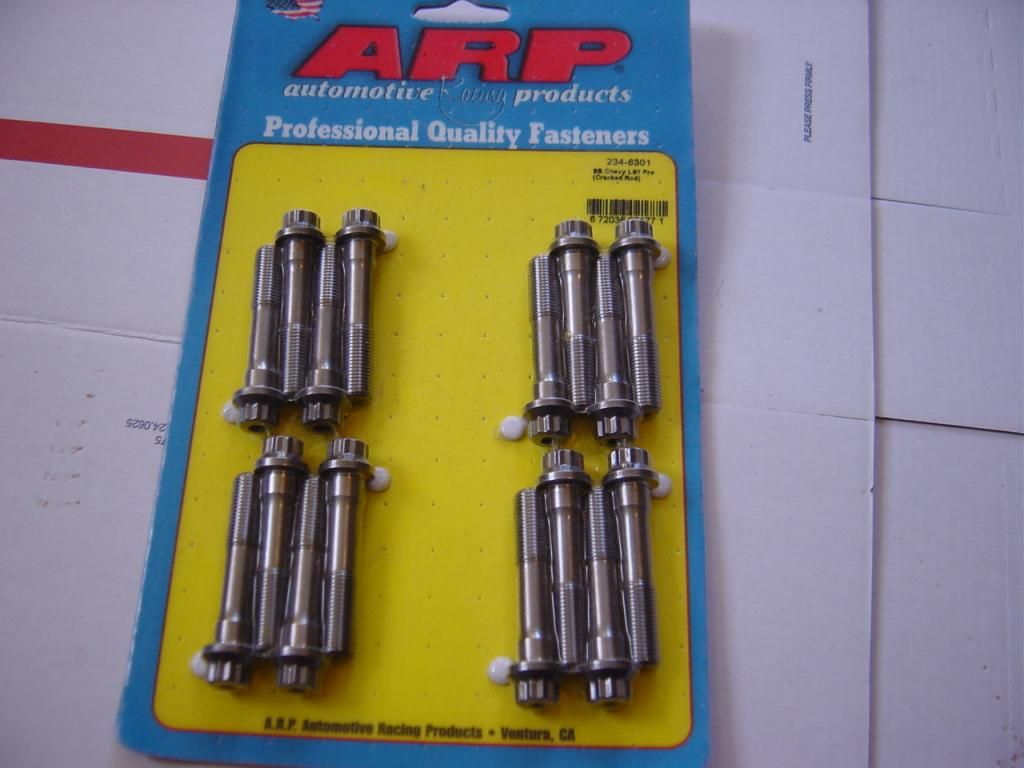 Lingenfelter 58x to 24x reluctor wheel box, ARP LS1 Rod Bolts